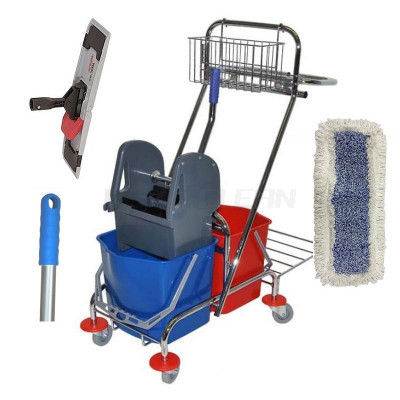 Upratovací PROFI set - vozík MASTER PRO LINE 217 + komplet PROFI mop