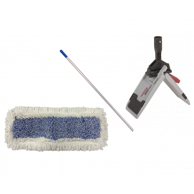 Upratovací komplet - tyč, držiak mopu 40 cm Magic Vario + mop bavlnený